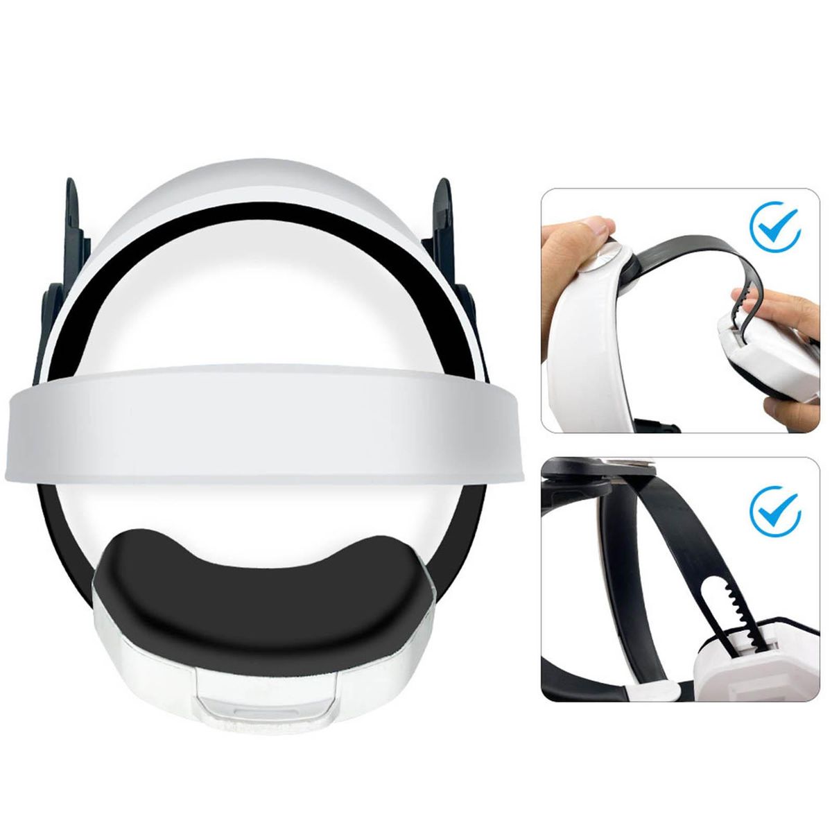VR Head Strap With Battery Adjustable Balance Weight Head Band For