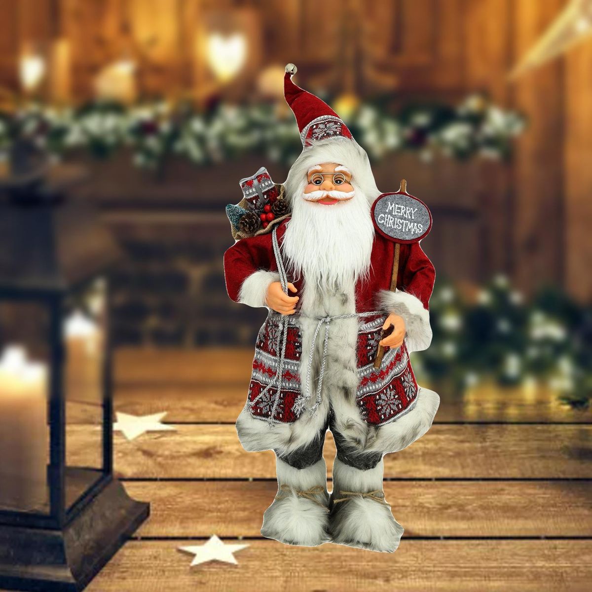 Simulation Santa Claus Figures Desktop Decoration Display Style 1