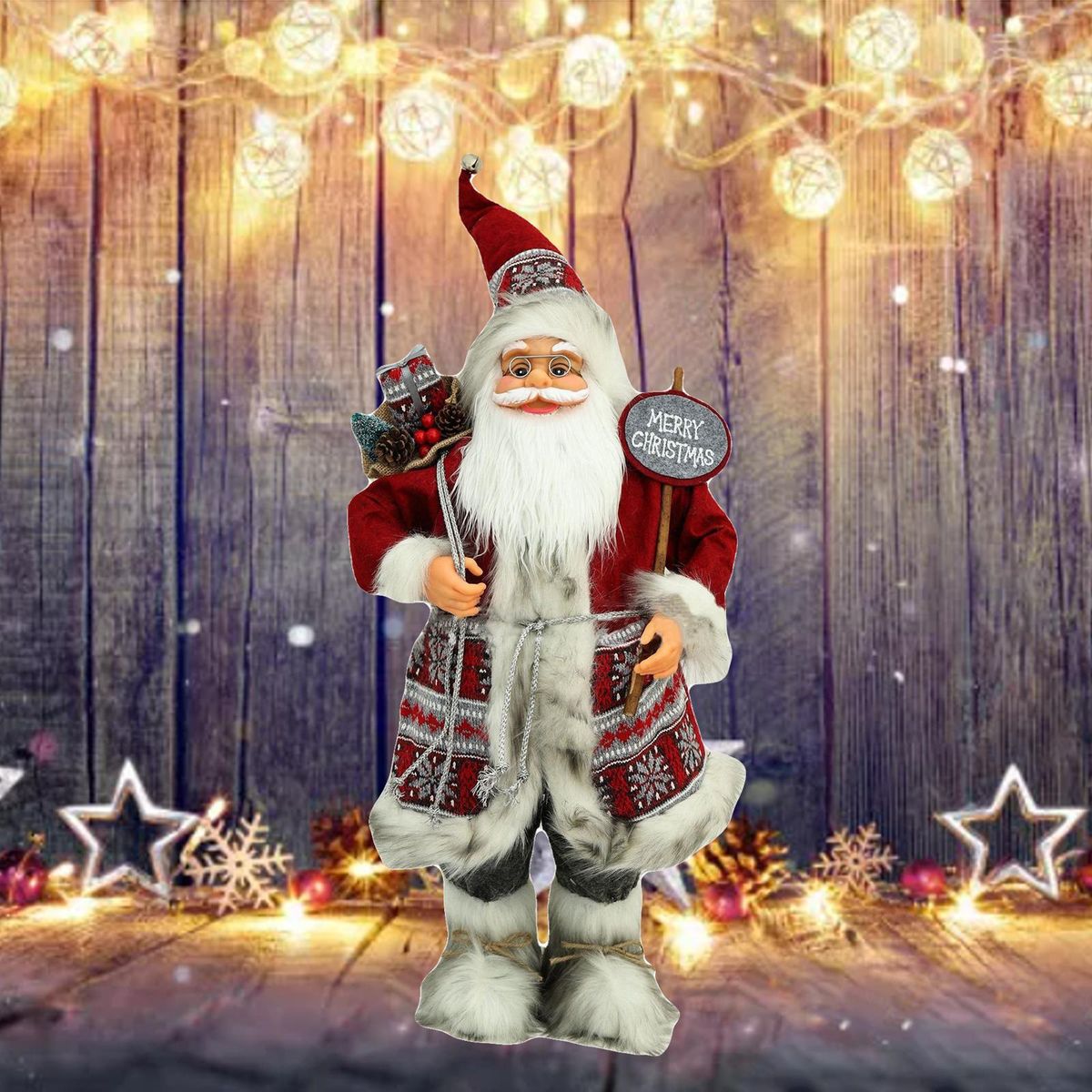 Simulation Santa Claus Figures Desktop Decoration Display Style 1
