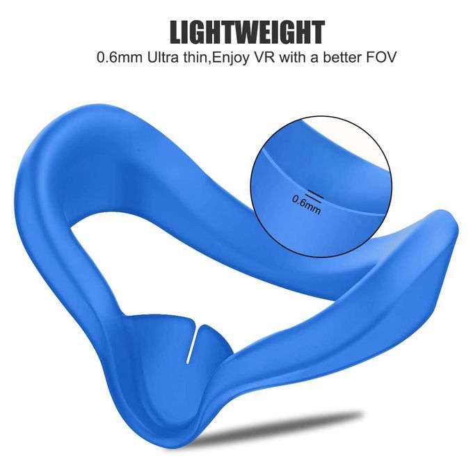Replacement VR Silicone Face Mask Cover Pad For Oculus Quest 2  Blue