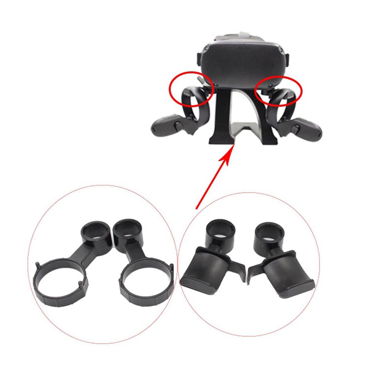 VR Stand Headset Controllers Holder For   Quest  Valve White