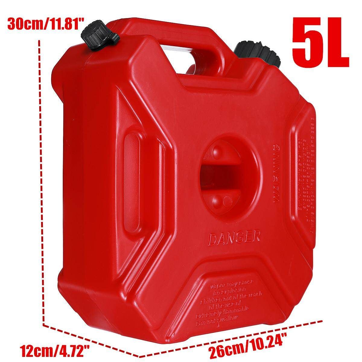5L Portable Jerry Can Gas Plastic Tank Petrol ATV UTV Motorcycle/Car Gokart