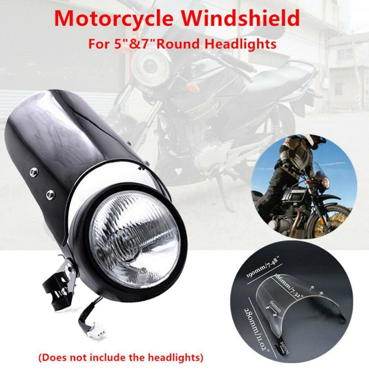 Motorcycle Windshields,Headlight Fairing Universal
