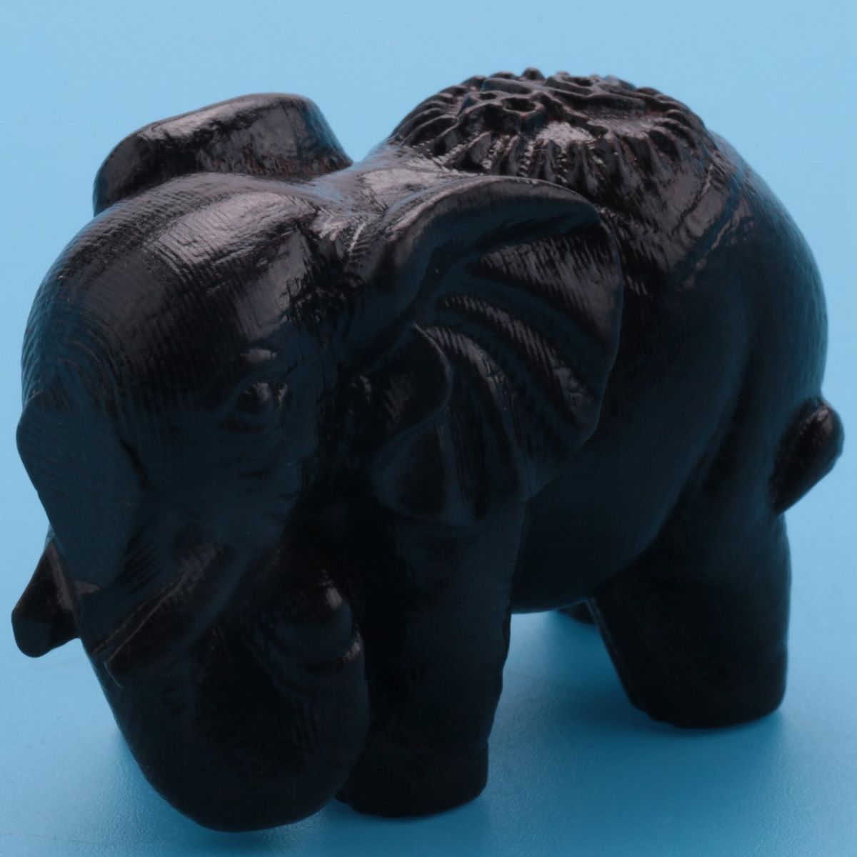 Ebony Elephant Ornaments Solid Wood Carving Furniture Porch