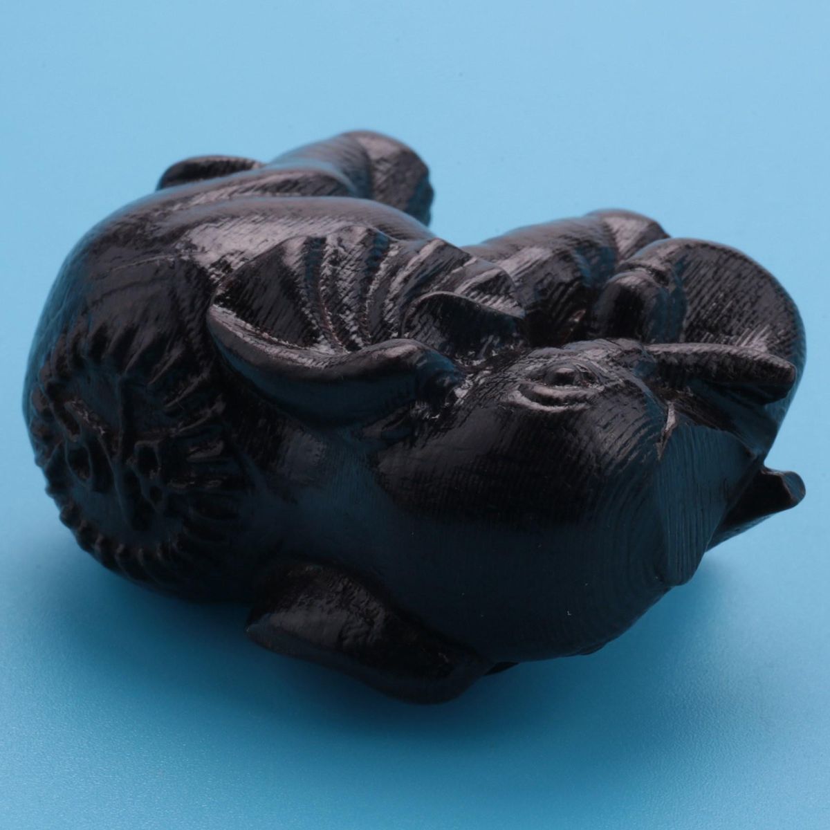 Ebony Elephant Ornaments Solid Wood Carving Furniture Porch