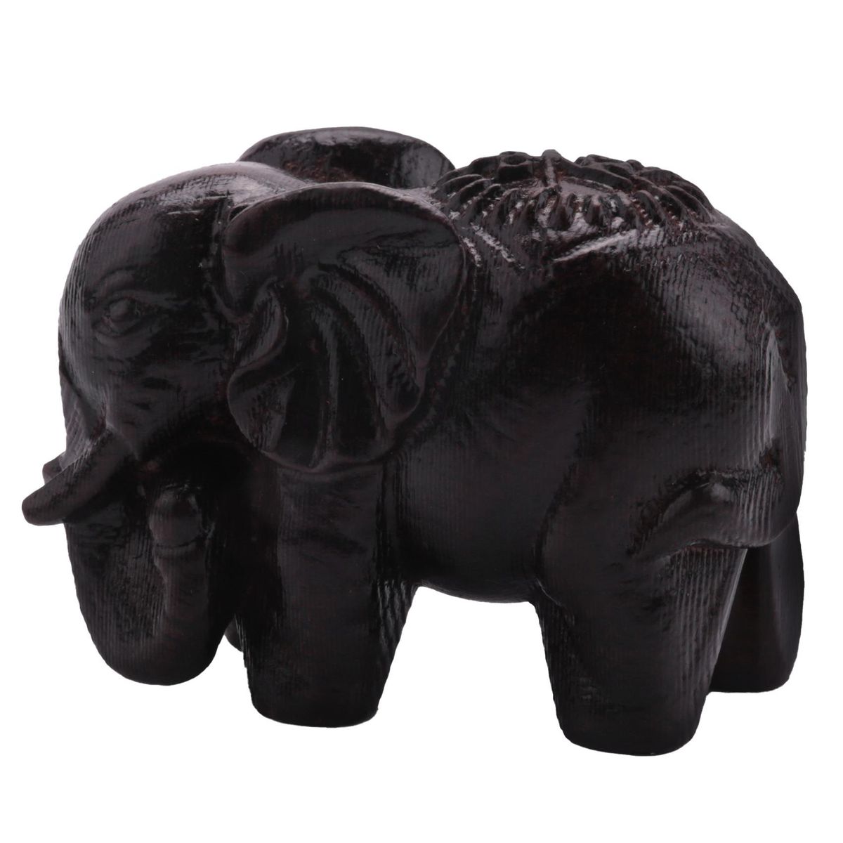 Ebony Elephant Ornaments Solid Wood Carving Furniture Porch