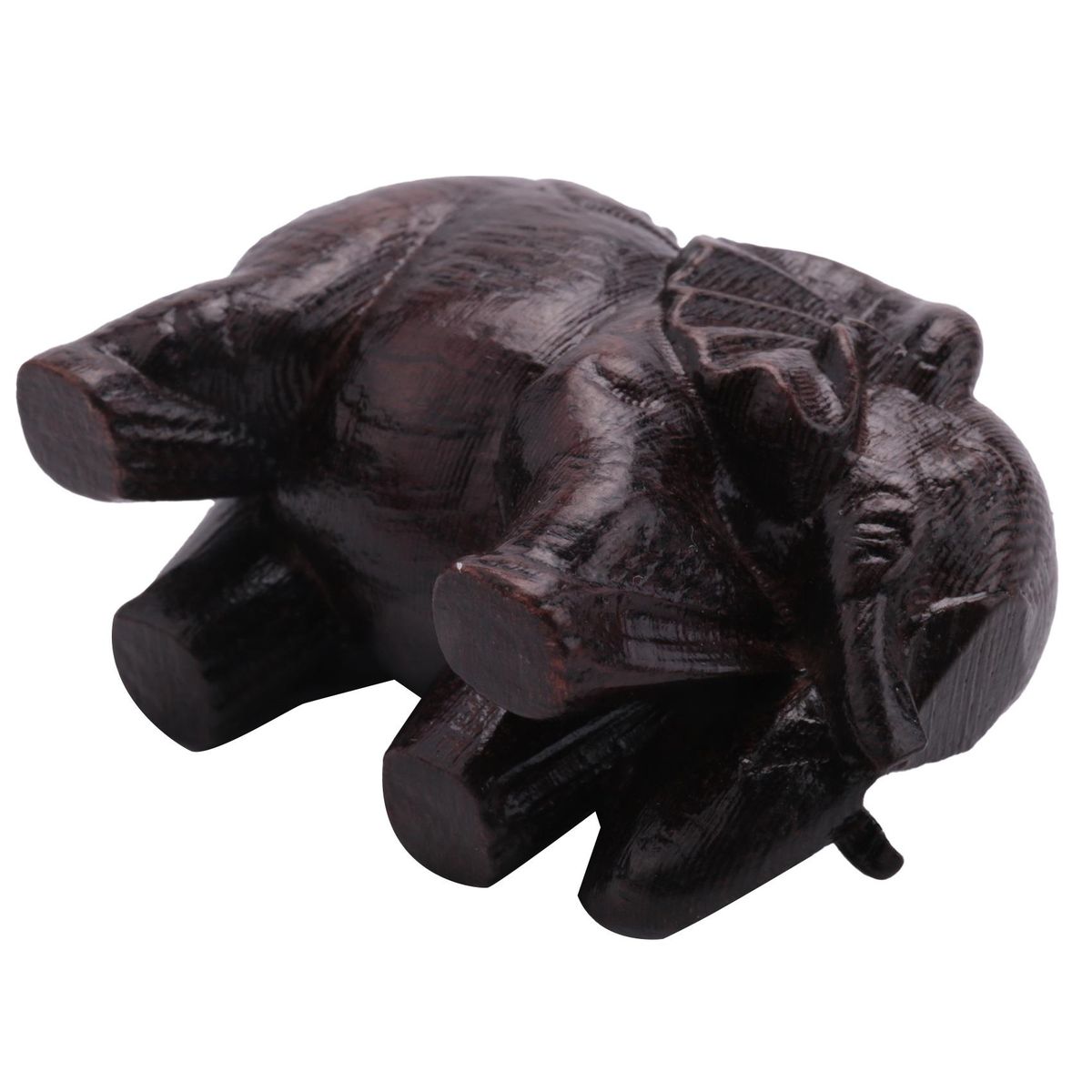 Ebony Elephant Ornaments Solid Wood Carving Furniture Porch