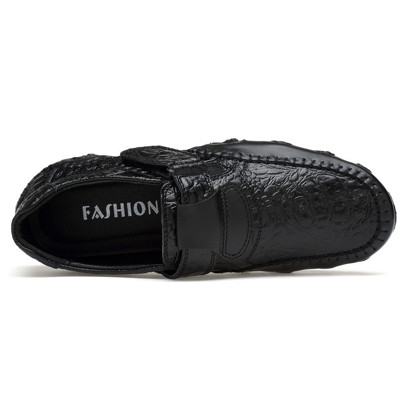 Mens Oxford Driving Shoes Office Footwear-Black