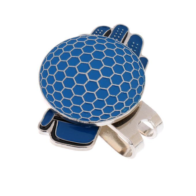 New Funny Glove Golf Hat Clip With Magnetic Ball Marker Golfer Blue