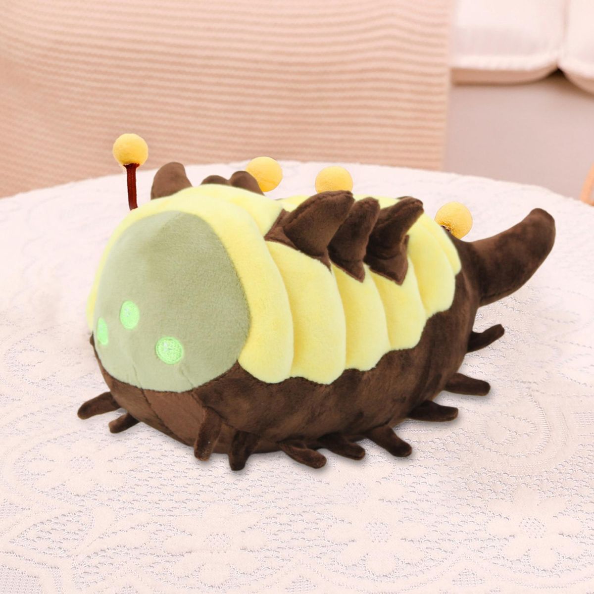Plush Toy Hive Worm Doll Accessory Yellow