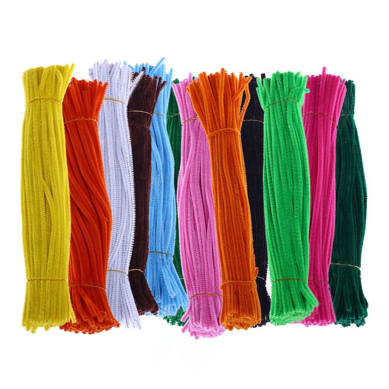 100Pcs Chenille Stems Pipe Cleaners Twist Rods Kids DIY-6#