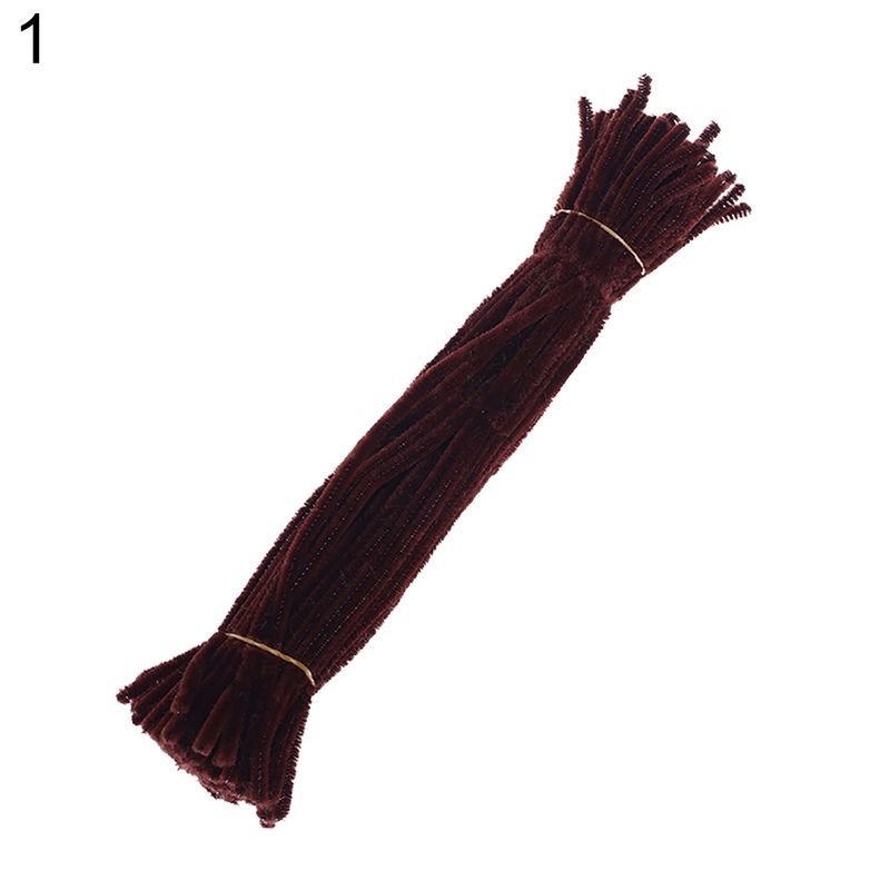 100Pcs Chenille Stems Pipe Cleaners Twist Rods Kids DIY-6#