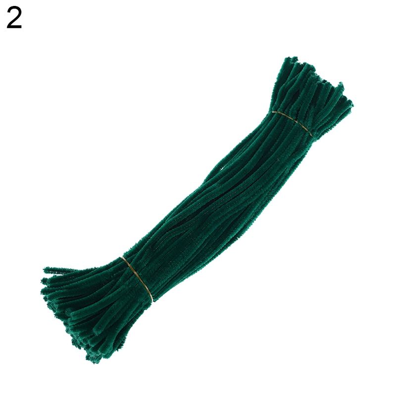 100Pcs Chenille Stems Pipe Cleaners Twist Rods Kids DIY-6#