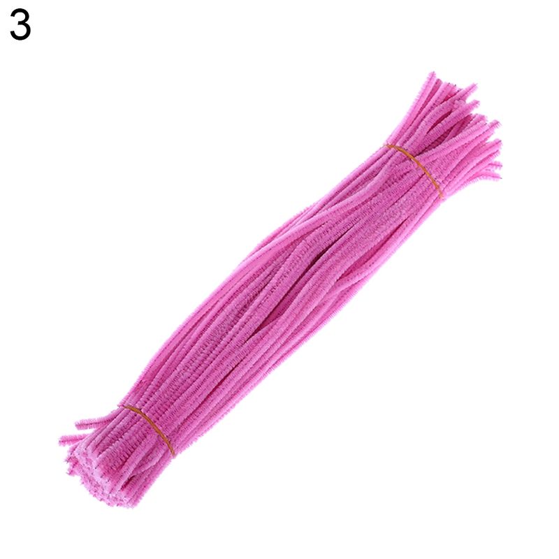 100Pcs Chenille Stems Pipe Cleaners Twist Rods Kids DIY-6#