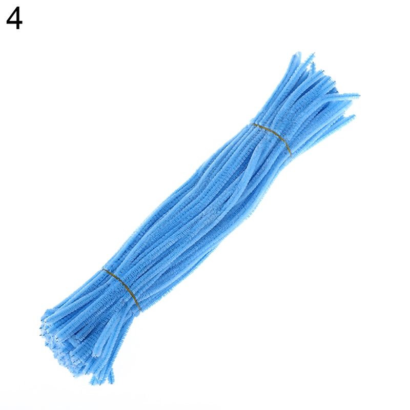 100Pcs Chenille Stems Pipe Cleaners Twist Rods Kids DIY-6#