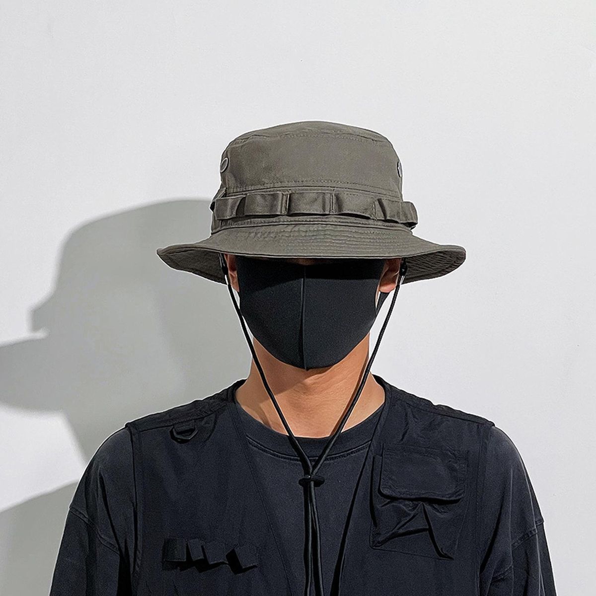 Bucket Hat Sun Protection Fisherman Hat Grey