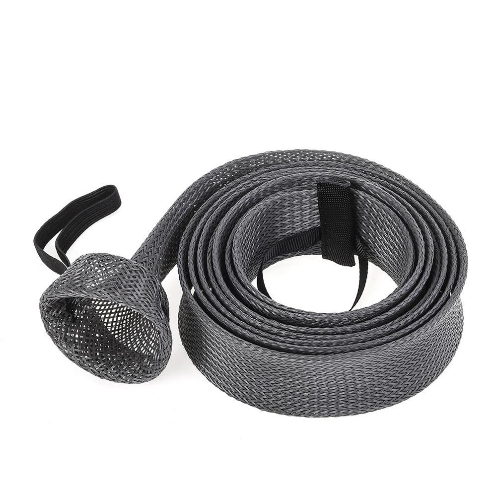 Elastic Fishing Rod Protective Sheath Net Tube Cover,White+B