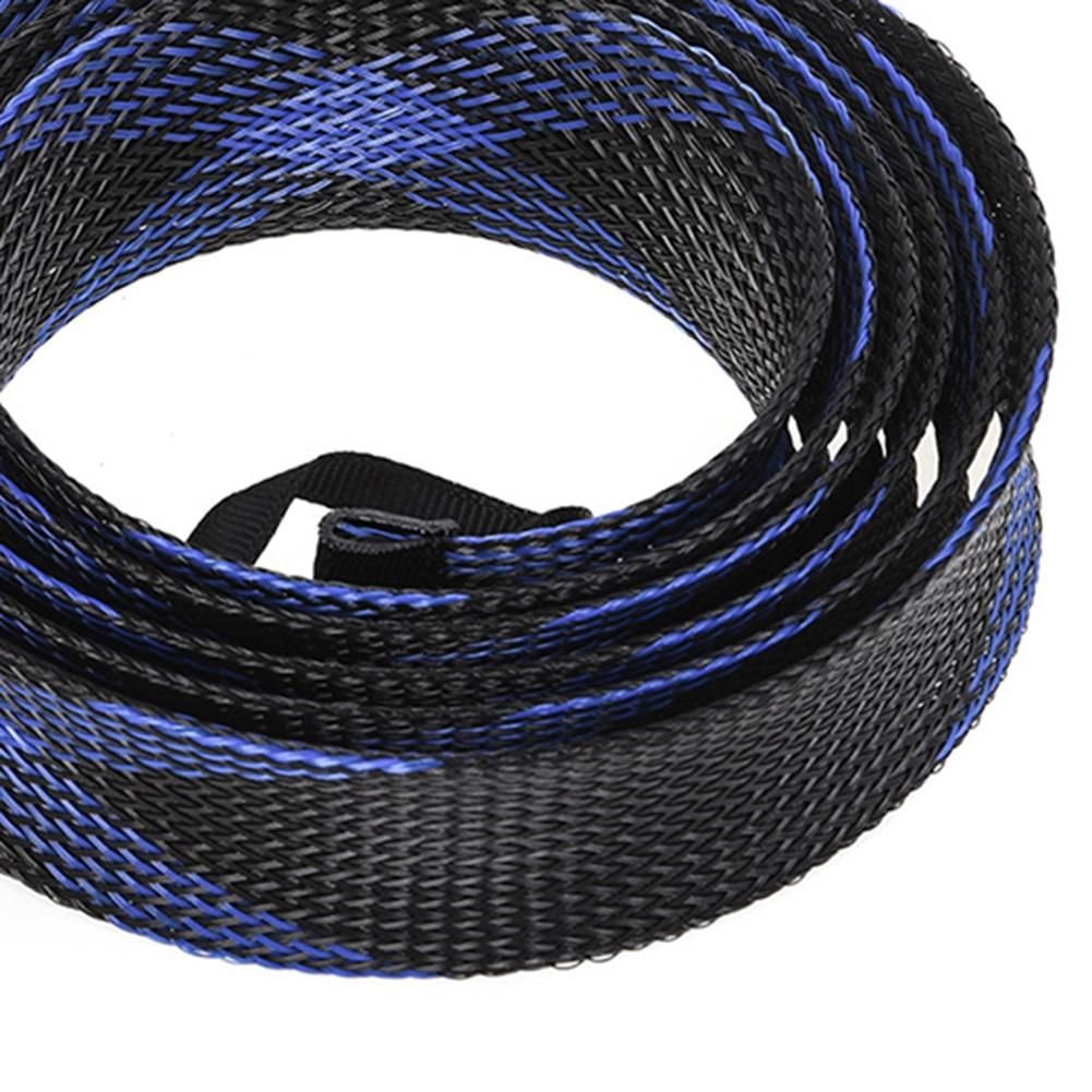 Elastic Fishing Rod Protective Sheath Net Tube Cover,White+B
