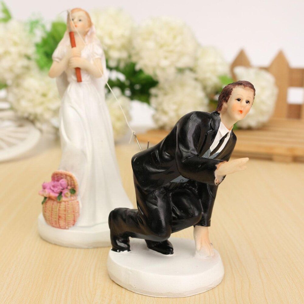 Wedding Cake Toppers - Bride And Groom Couple, Cake Decoration