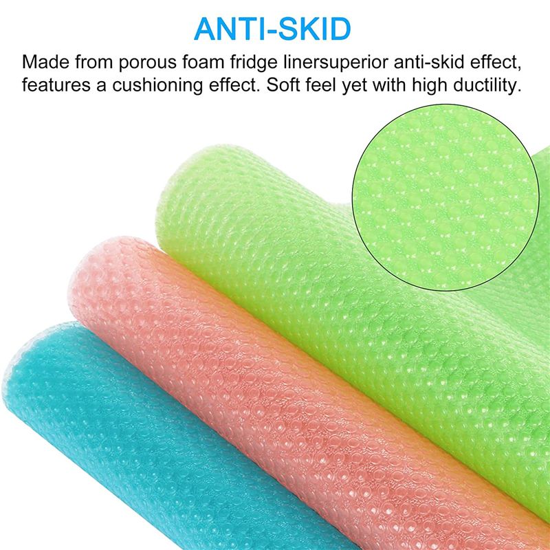 18 Pcs Refrigerator Liners Mats, Fridge Shelf Liners