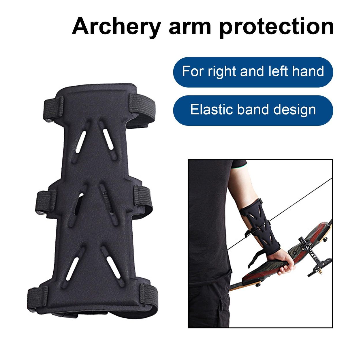Protective Arm Guard Archery Arm Guard Protector Black