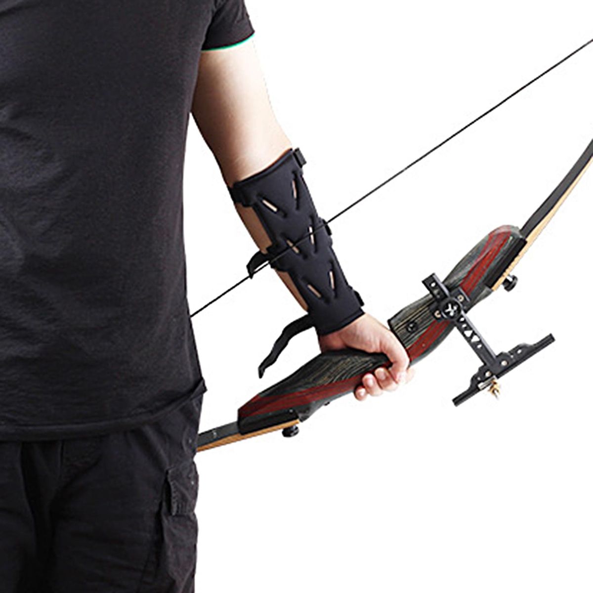 Protective Arm Guard Archery Arm Guard Protector Black