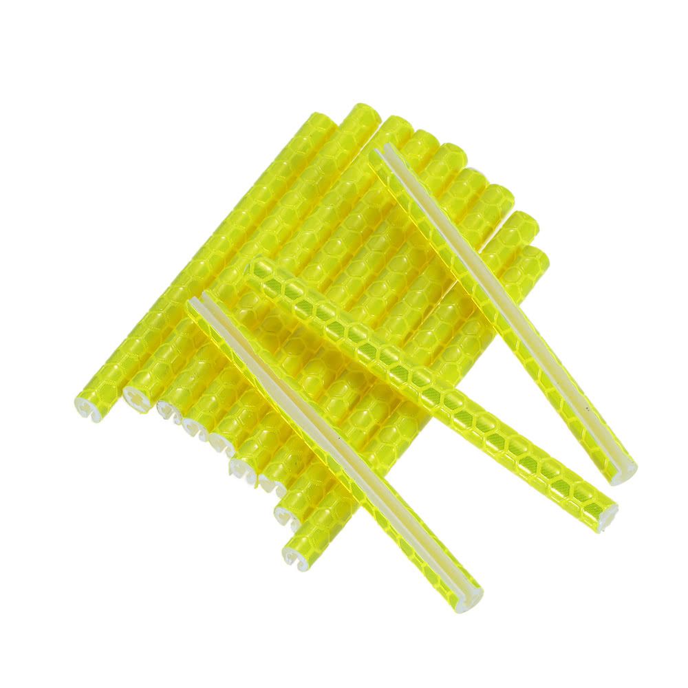 12PCS Bicycle Bike Wheel Spokes Reflective Sticks Tube Safe