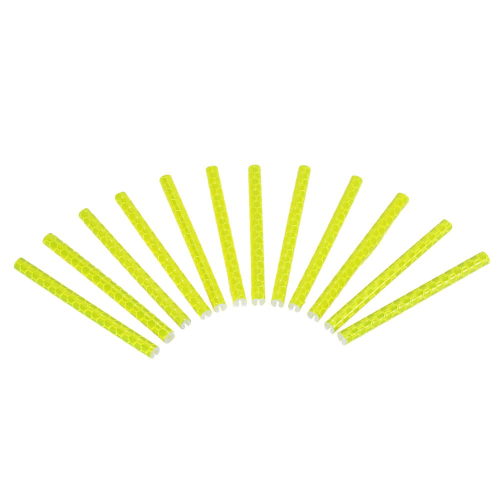 12PCS Bicycle Bike Wheel Spokes Reflective Sticks Tube Safe