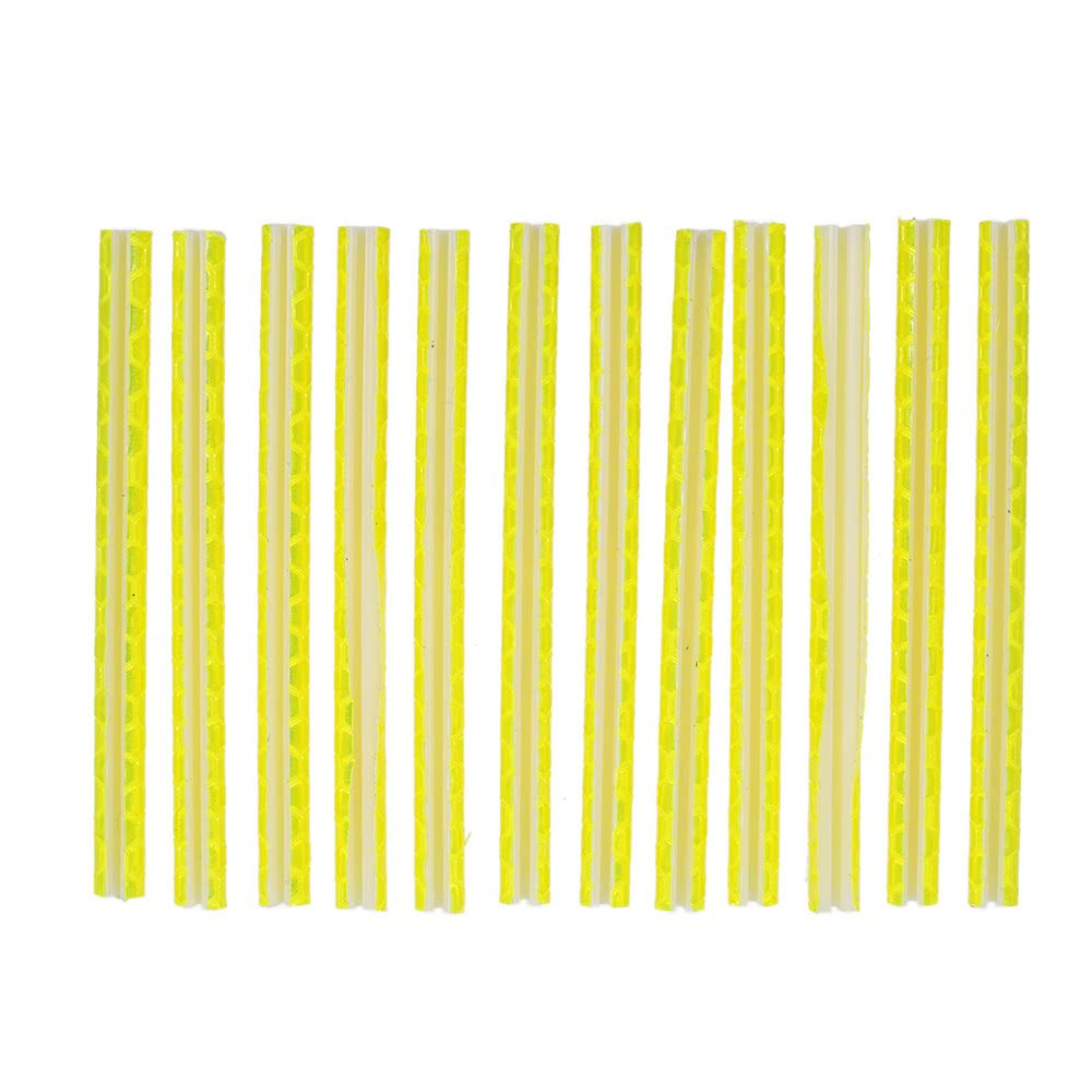 12PCS Bicycle Bike Wheel Spokes Reflective Sticks Tube Safe