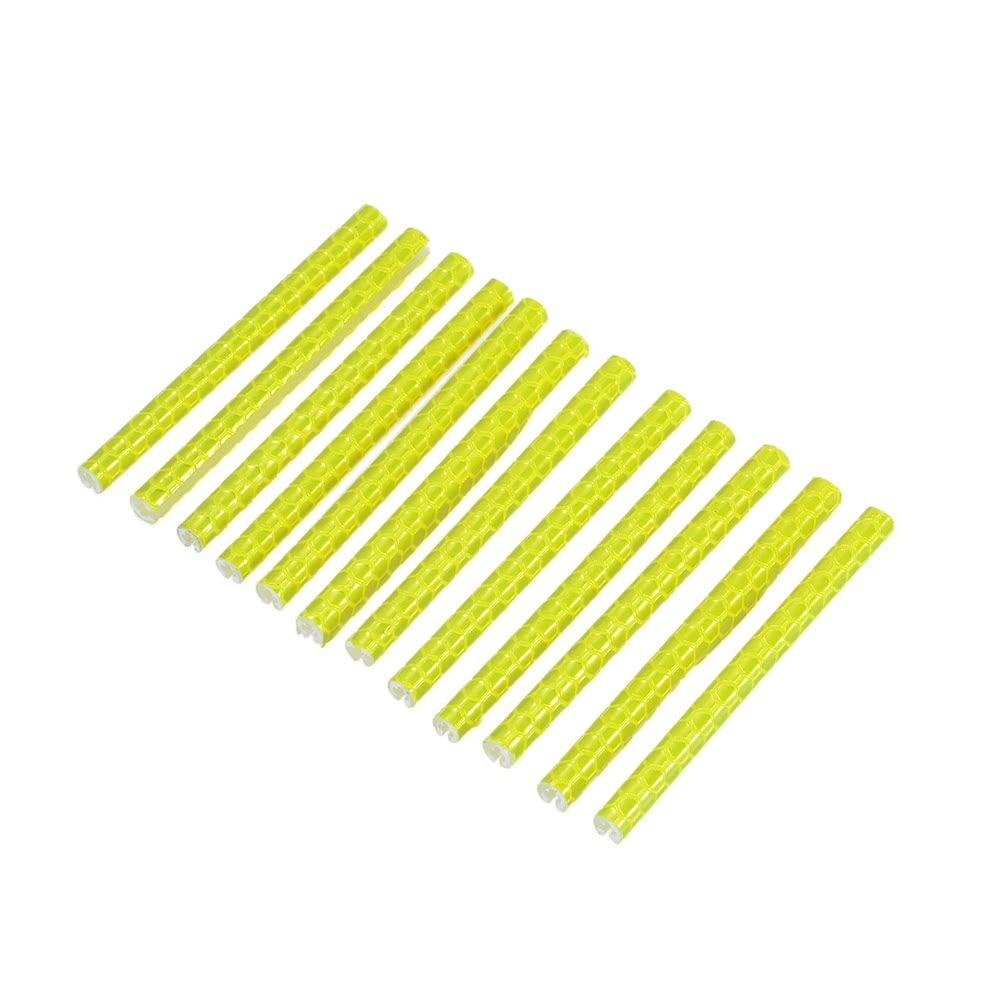 12PCS Bicycle Bike Wheel Spokes Reflective Sticks Tube Safe