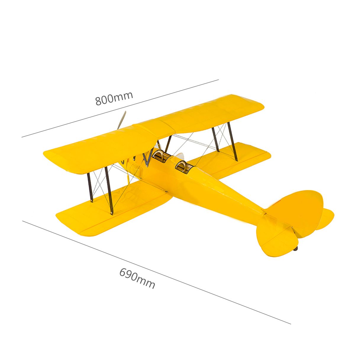 RC Airplane Wood Aircraft 800mm Wingspan Outdoor Flight Toys