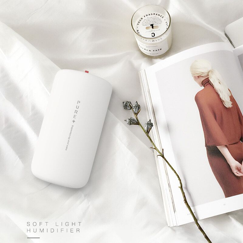 USB 14oz/400ml Large Capacity Mist/ Nightlight 2 Modes Air Humidifier Aroma Diffuser Auto Shut-Off &13-Hour Continuous Diffusing Function