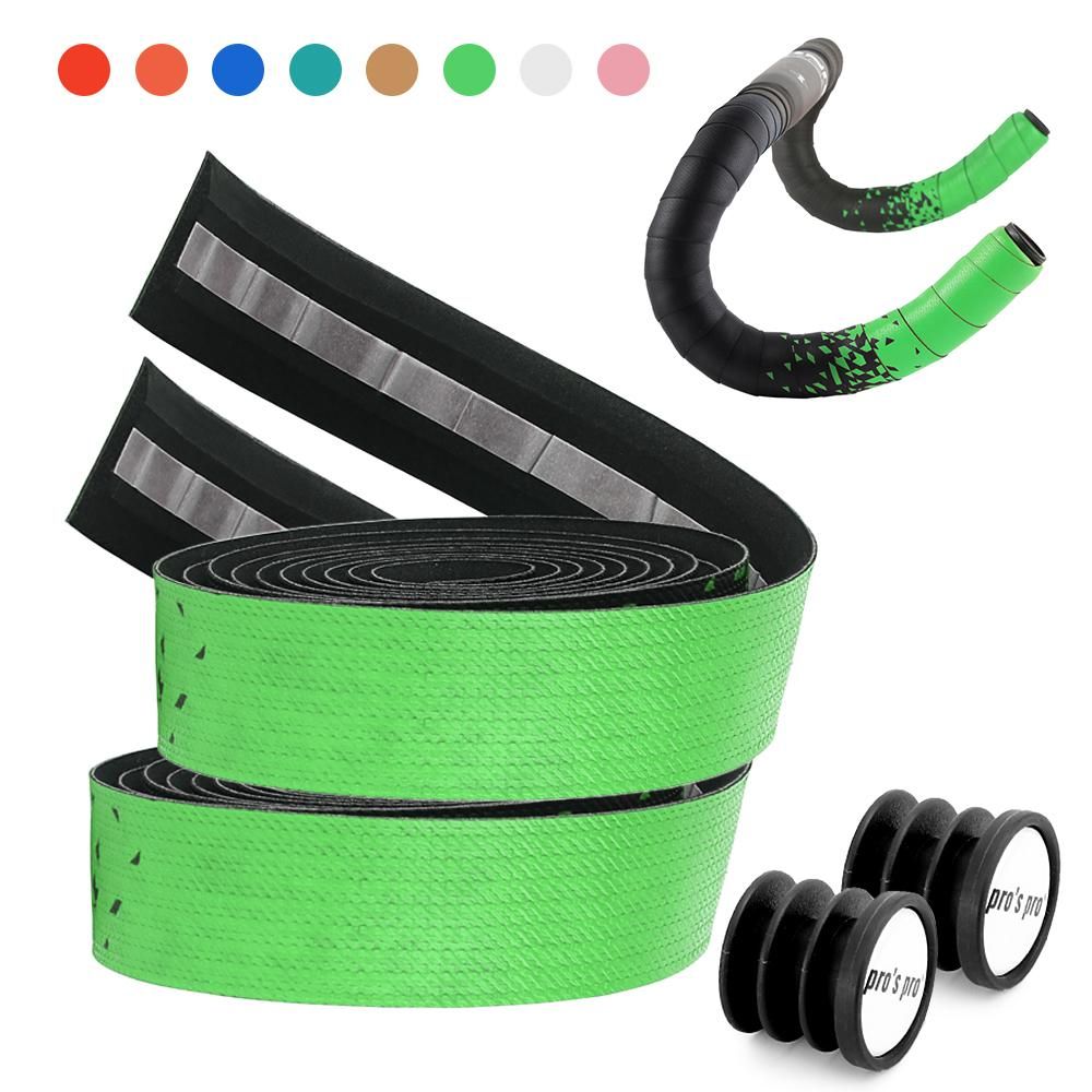 1 pair pf Bicycle Handlebar Tapes Road Bike Handlebar Band Breathable Non-Slip Cycling Handlebar Belt Wrap Bicycle Horns Belt Bike Anti-Slip Shockproof Riding Equipment
