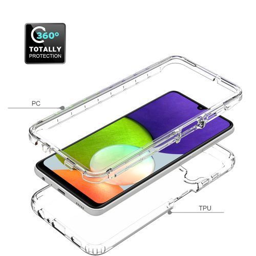 Galaxy A12 Phone Case Transparent Full Body Cover