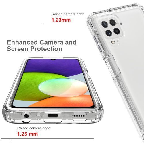 Galaxy A12 Phone Case Transparent Full Body Cover