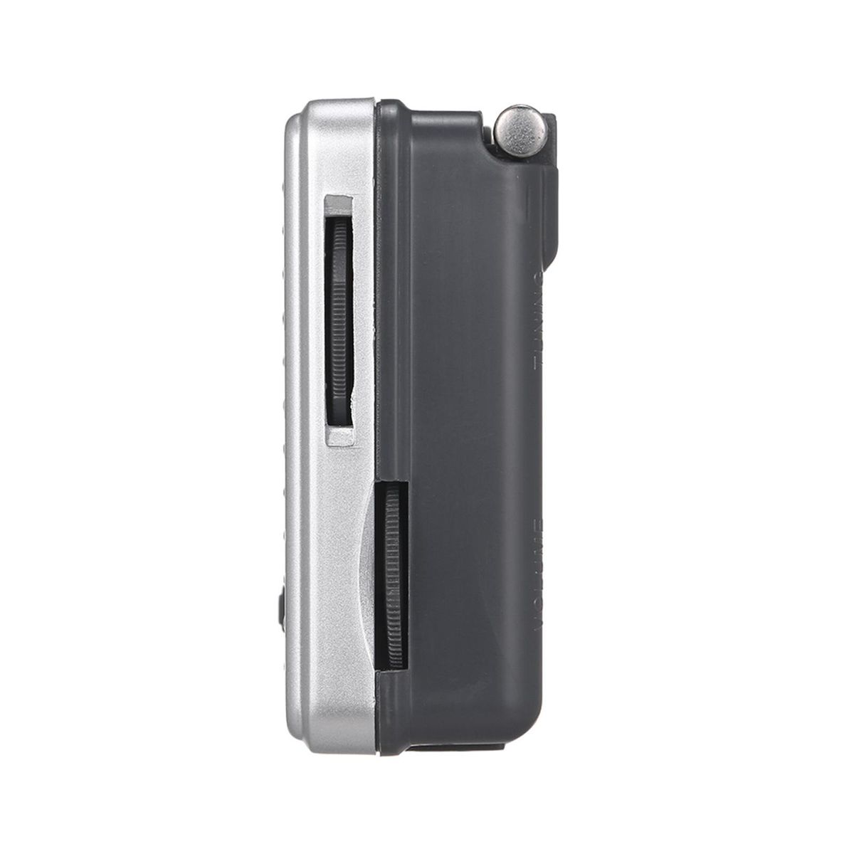 INDIN BC-R2048 Mini AM FM Radio 2 Band Radio Receiver Portable Pocket Radio Built-in Speaker w/ Headphone Jack Telescopic Antenna