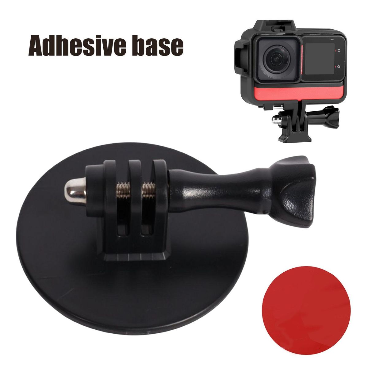 1 Set Kayaking Camera Dock Good Toughness Kayaking Camera Base Black