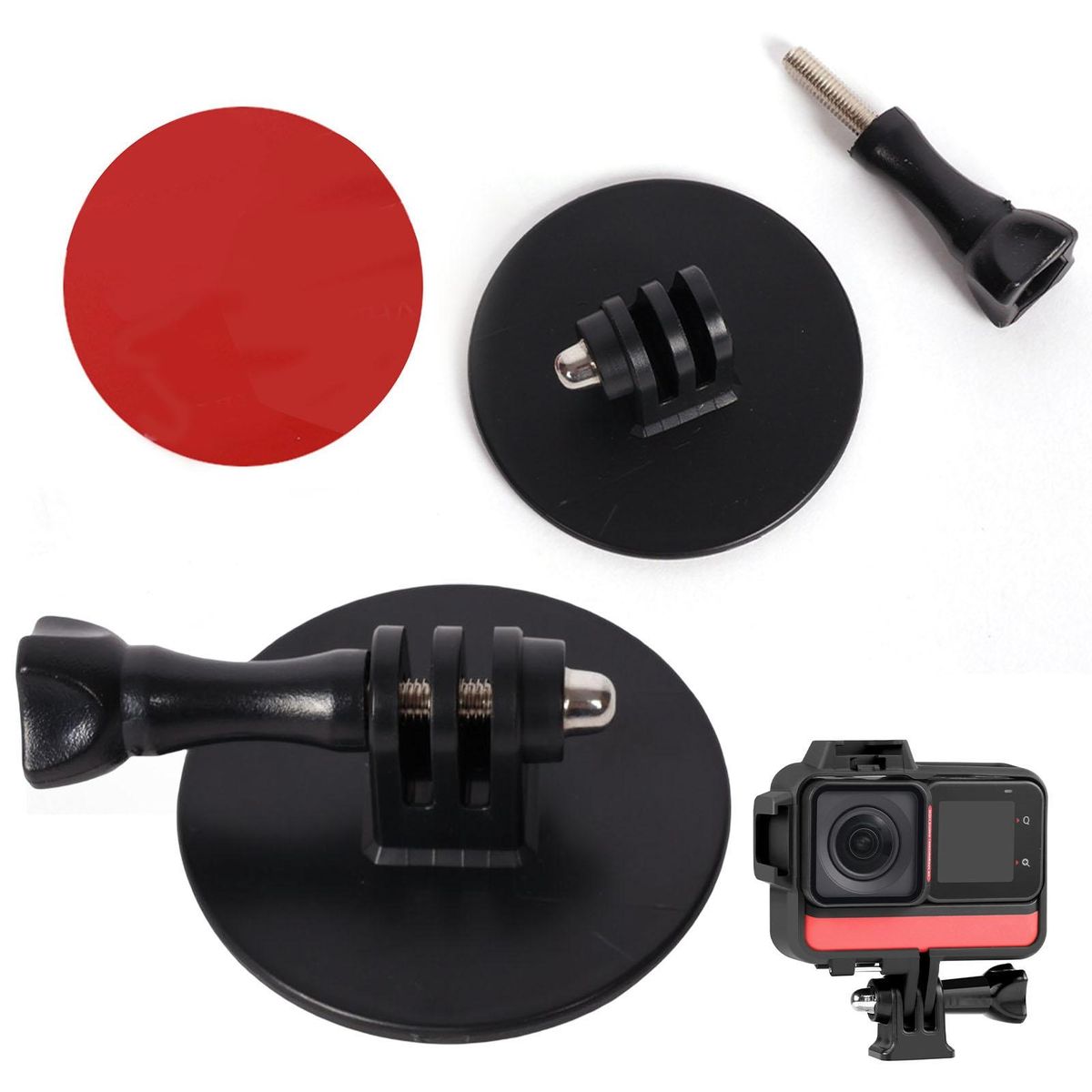 1 Set Kayaking Camera Dock Good Toughness Kayaking Camera Base Black