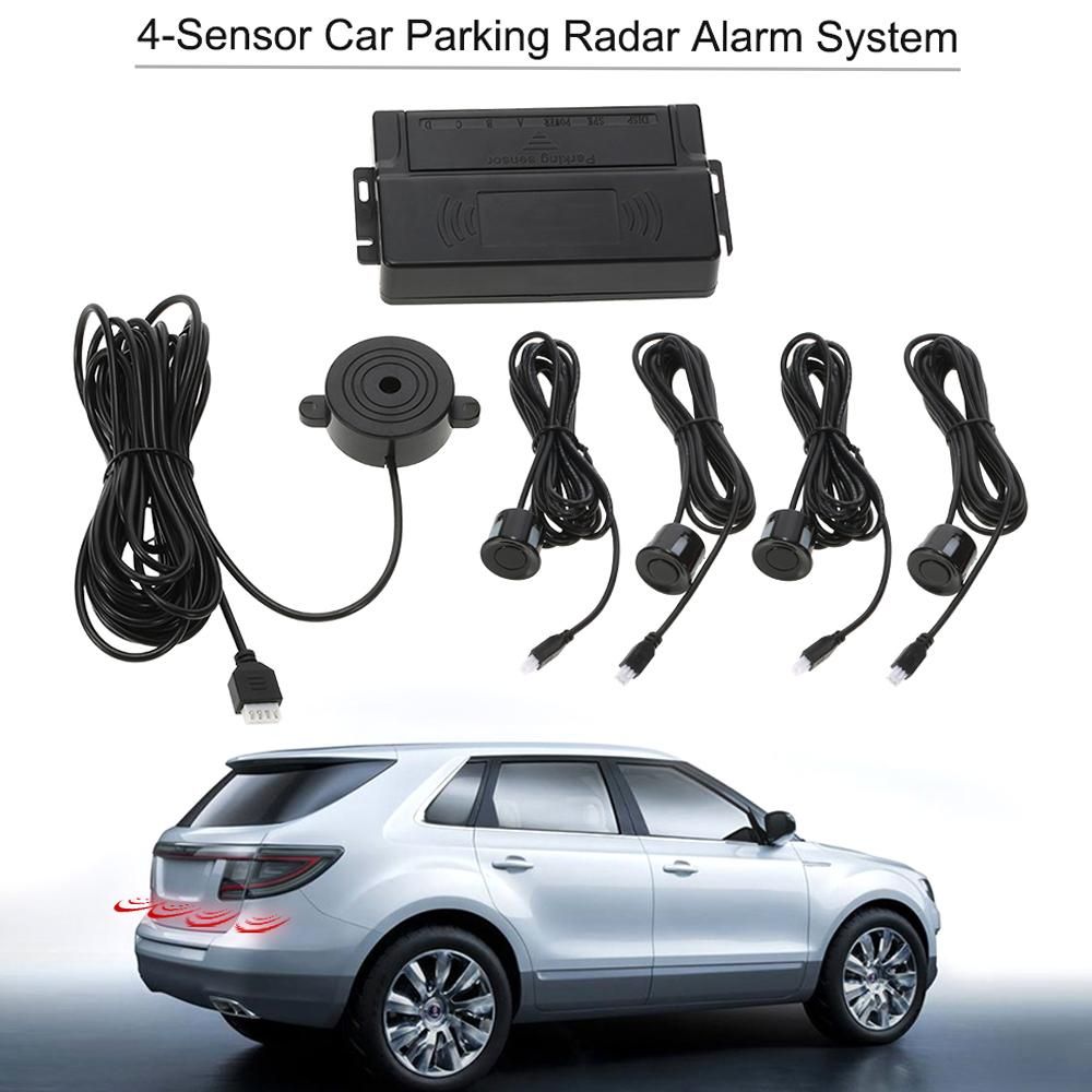 Car Auto 4-Sensor Parking Radar Kit Reverse Radar Alarm System