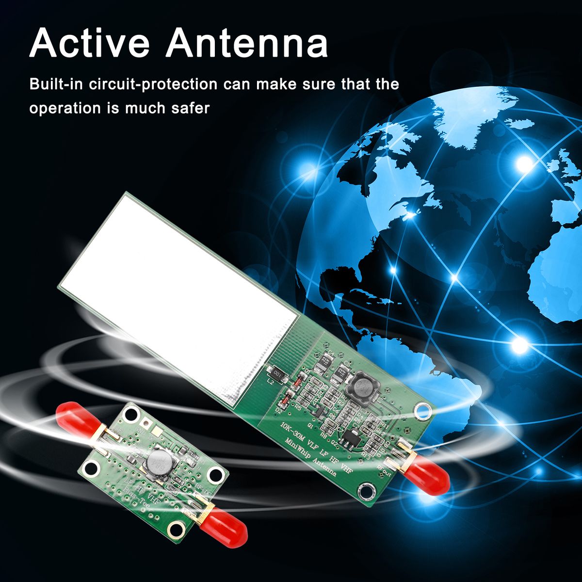 Mini-Whip 10KHz-30MHz 2Pcs Medium And Shortwave RTL‑SDR