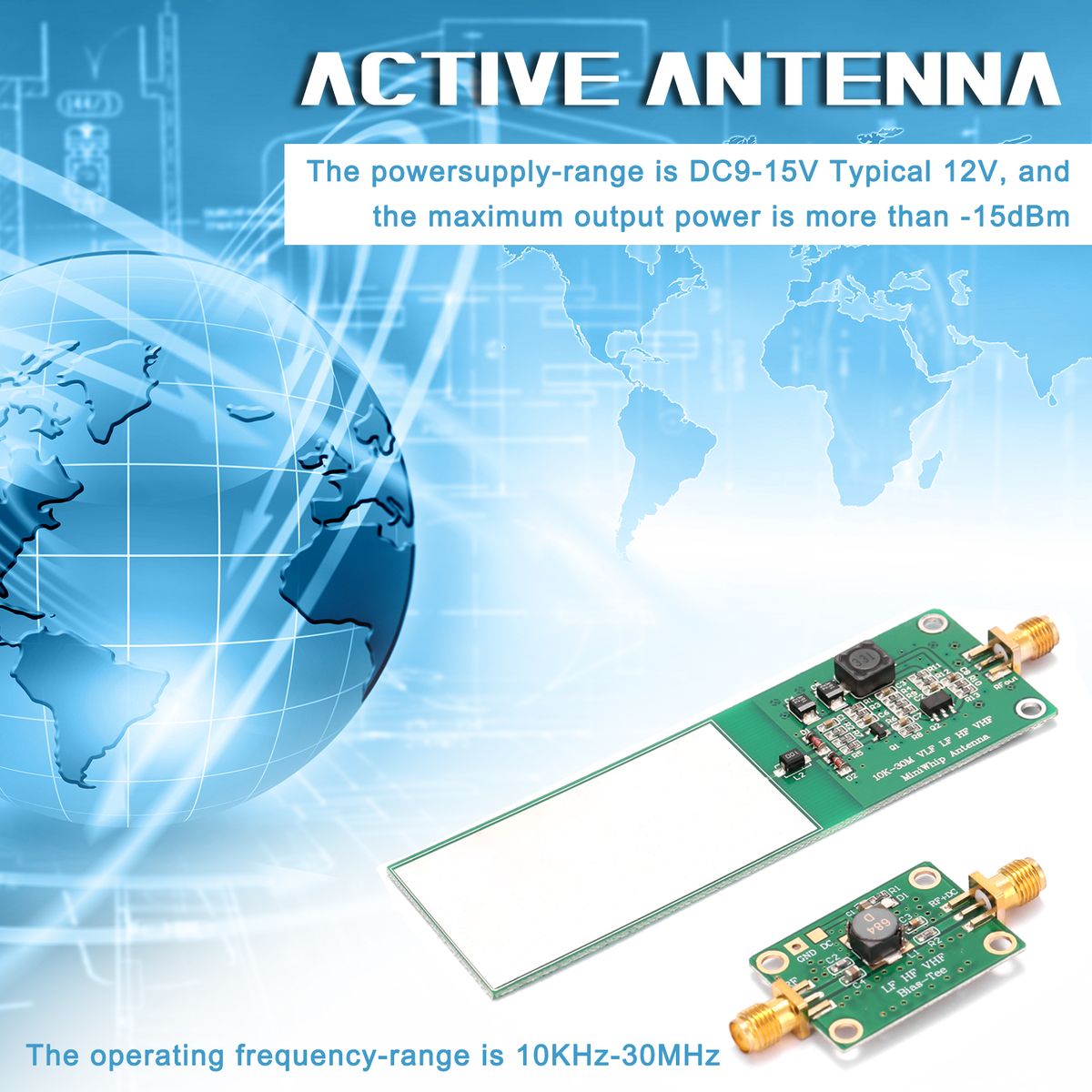 Mini-Whip 10KHz-30MHz 2Pcs Medium And Shortwave RTL‑SDR