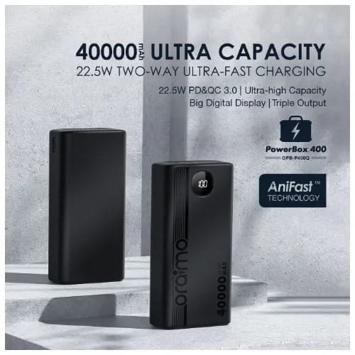 Powerbox 400 Ultra-high Capacity Power Bank - 40000mah - 22.5w