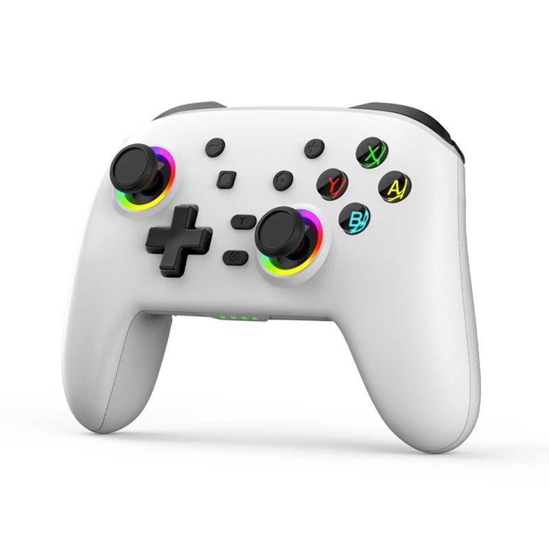 Bluetooth Somatosensory Vibration Game Pad White