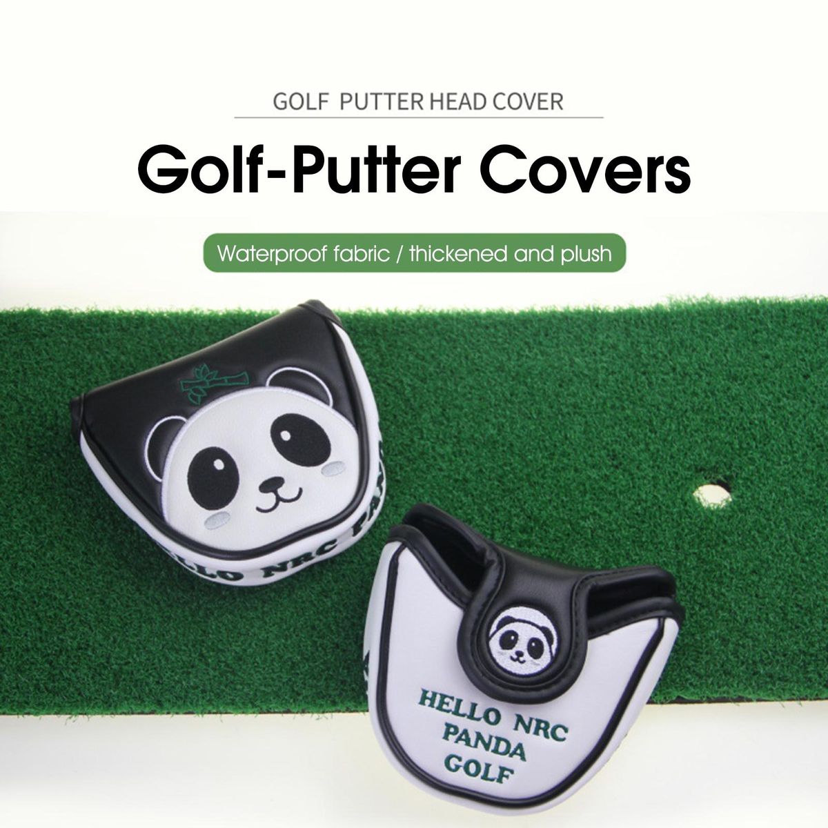 Golf Driver Cover Cute Mallet Putter Headcover Round
