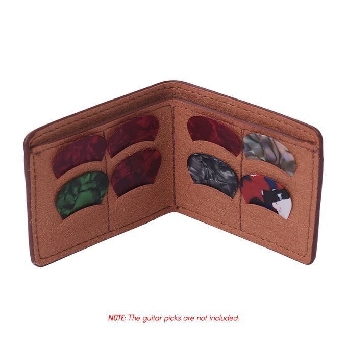 Wallet Style Guitar Picks Holder Case Bag 8pcs Picks