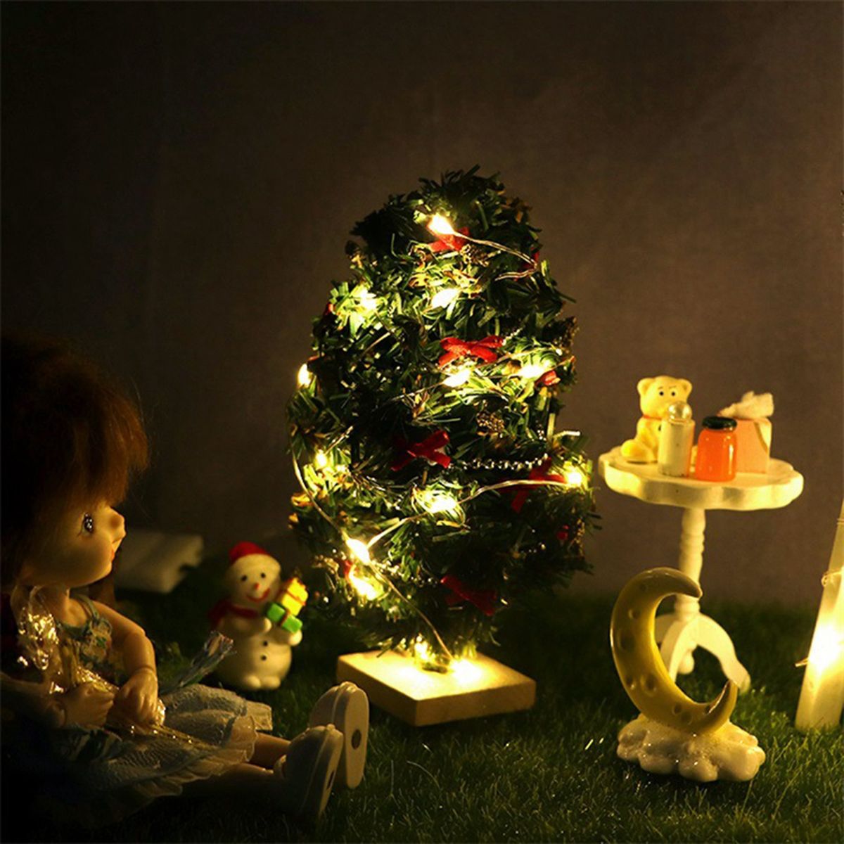 1/12 Dollhouse Miniature Led String Lights Dollhouse