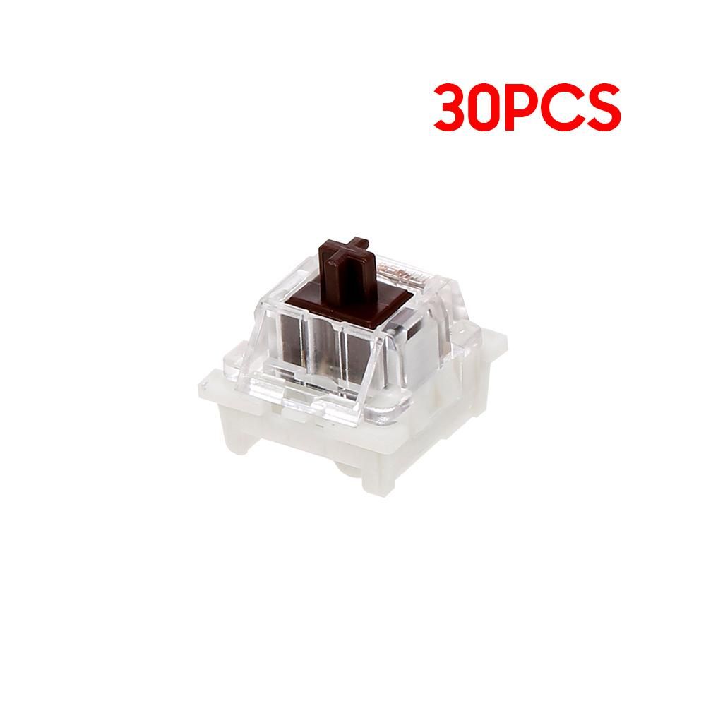 General Mechanical Keyboard Shaft Switch Replaceable Mechanical Keyboard Switch OUTMU Mechanical Brown Switch 30PCS
