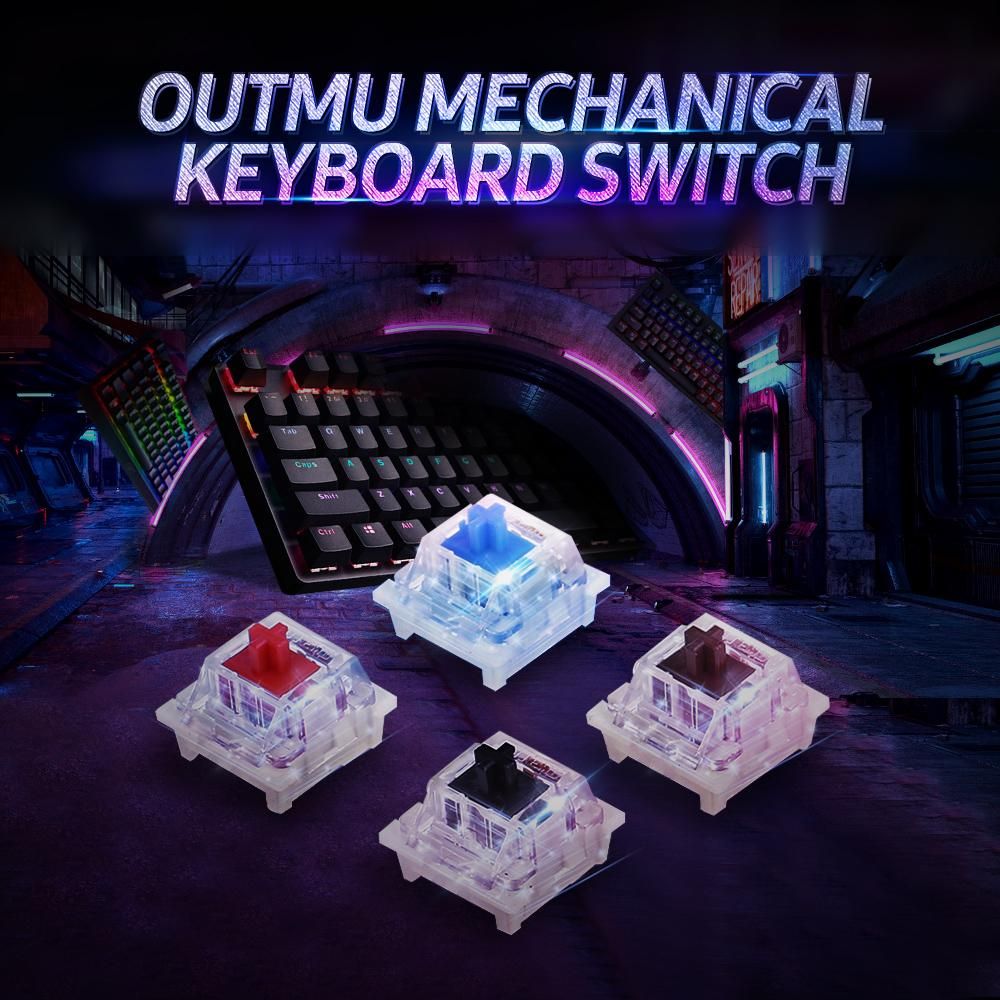 General Mechanical Keyboard Shaft Switch Replaceable Mechanical Keyboard Switch OUTMU Mechanical Brown Switch 30PCS