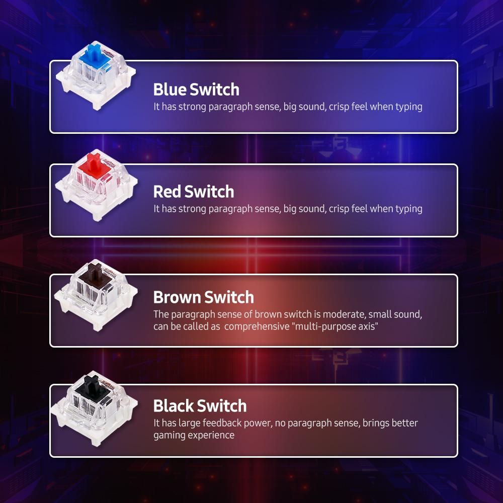 General Mechanical Keyboard Shaft Switch Replaceable Mechanical Keyboard Switch OUTMU Mechanical Brown Switch 30PCS