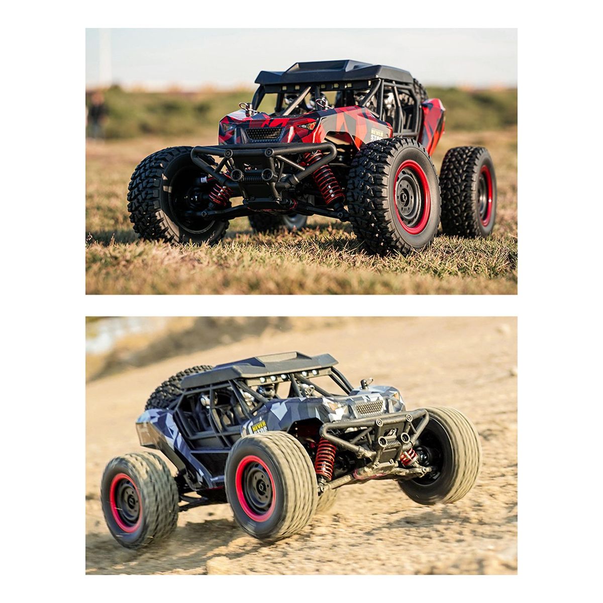 Remote Control Car, 2.4G 1:16 4-Wheel Drive 38km/h High-Speed Remote Control Car Pull Off-Road Vehicle Toy with 3 Battery